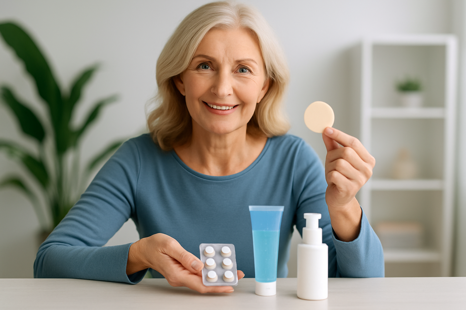 Verschiedene Darreichungsformen der Hormonersatztherapie: Tabletten, Pflaster, Gel und Creme im Vergleich