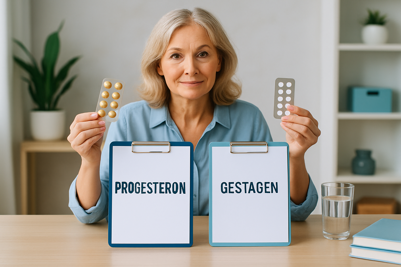 Vergleich zwischen natürlichem Progesteron und synthetischem Gestagen in der Hormonersatztherapie